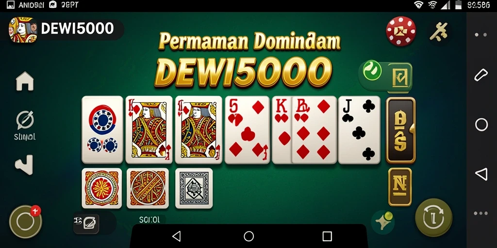 Tampilan gameplay DEWI5000 yang seru dan interaktif dalam permainan Domino.