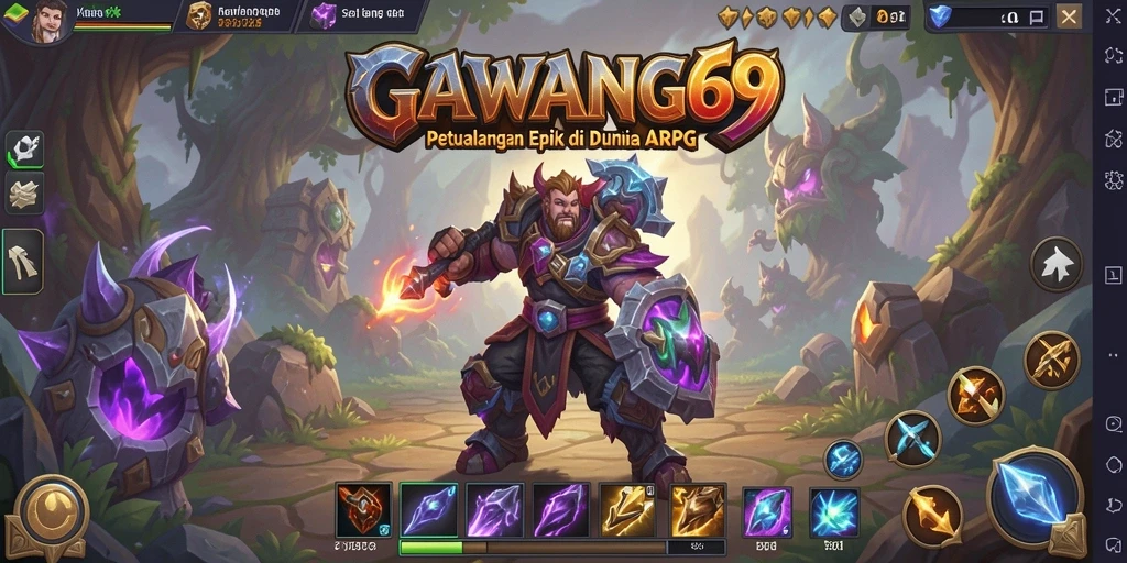Tangkapan layar GAWANG69 menunjukkan aksi pertarungan epik dalam gameplay ARPG.