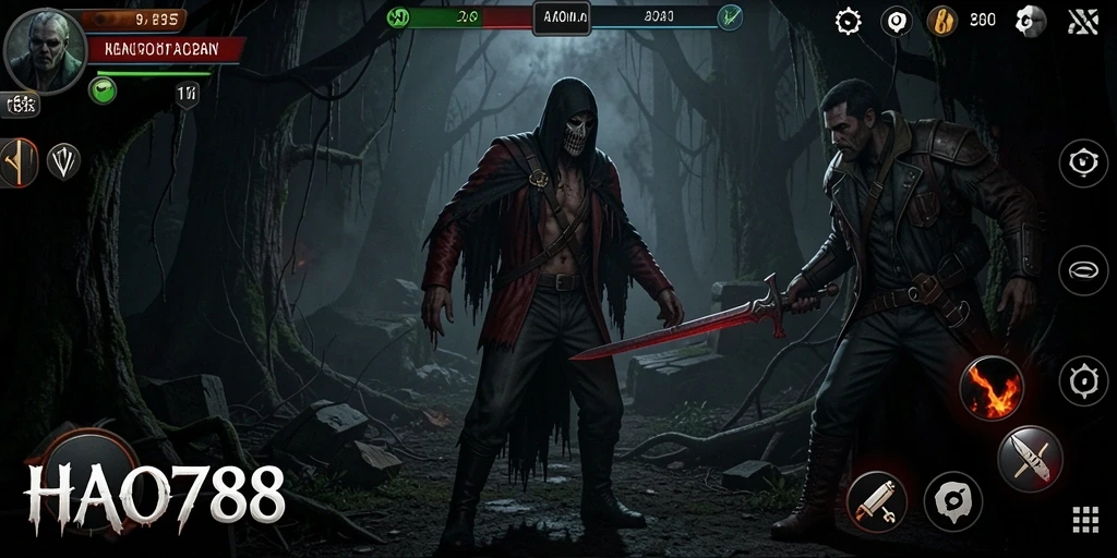 Tampilan gameplay HAO788 yang menegangkan dan mencekam.