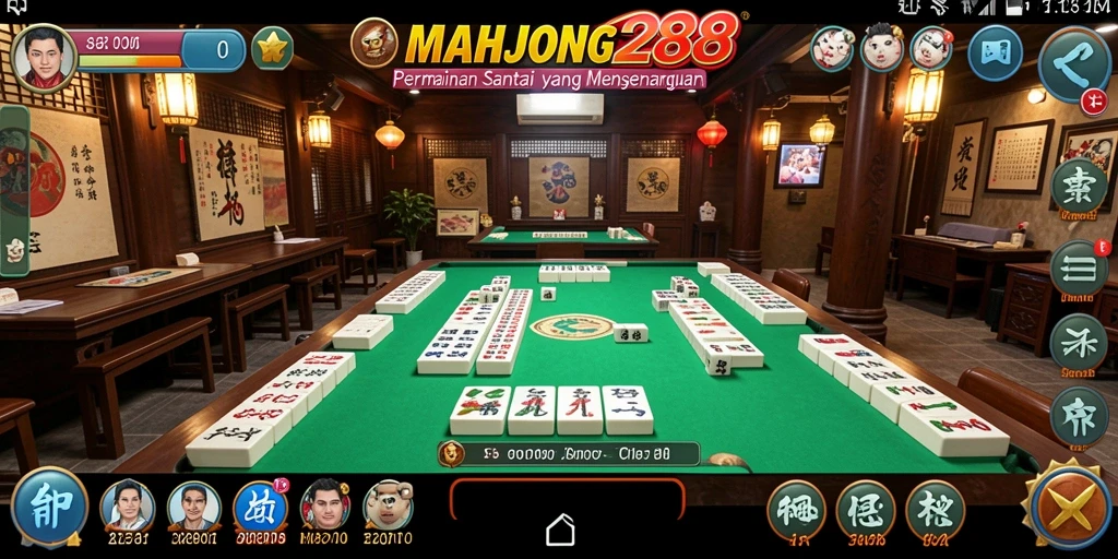 Tampilan gameplay MAHJONG288 yang seru dan menarik.
