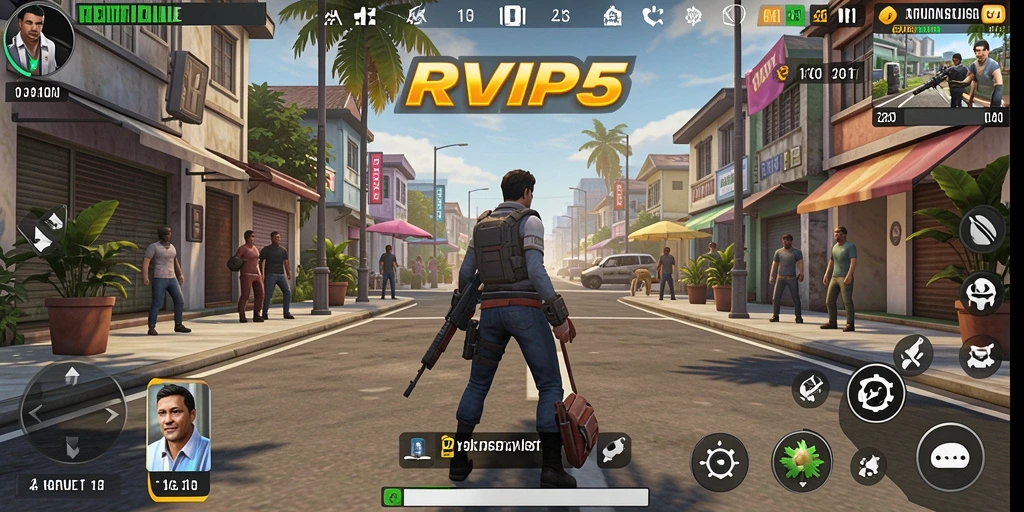 Screenshot gameplay RVIP5 yang menampilkan aksi simulasi yang seru.