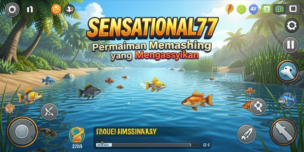Gameplay menarik SENSATIONAL77 dengan pengalaman memancing seru.